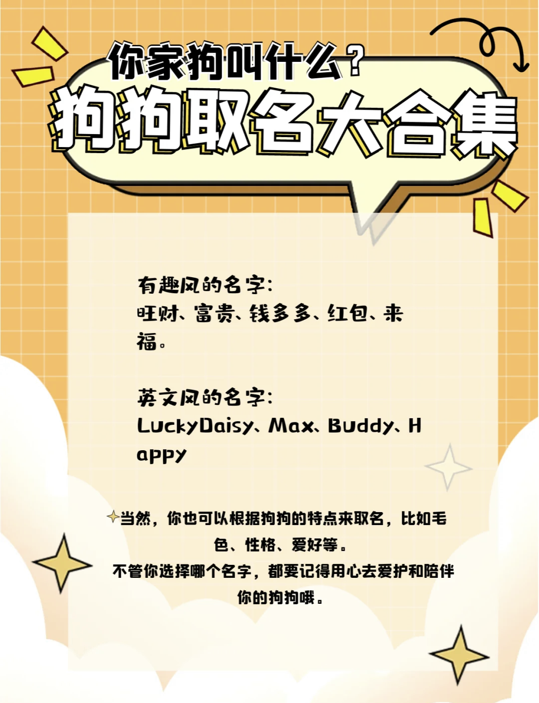 科普展现:好听狗名字（起狗名字叫什么好听）
