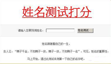测公司名字打分